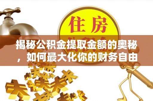 鹿谷揭秘公积金提取金额的奥秘，如何最大化你的财务自由
