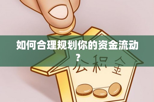 鹿谷如何合理规划你的资金流动？