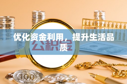 鹿谷优化资金利用，提升生活品质