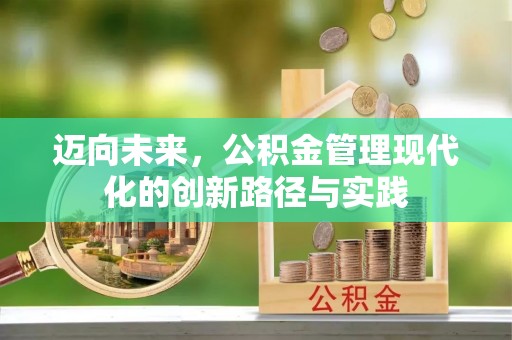 鹿谷迈向未来，公积金管理现代化的创新路径与实践