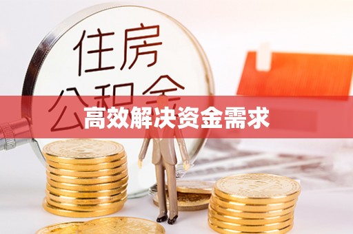 鹿谷高效解决资金需求