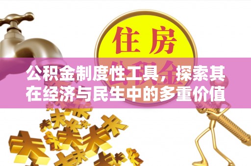 鹿谷公积金制度性工具，探索其在经济与民生中的多重价值