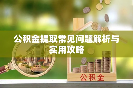 鹿谷公积金提取常见问题解析与实用攻略