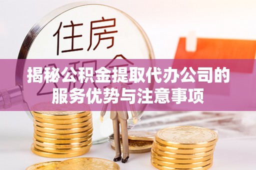 鹿谷揭秘公积金提取代办公司的服务优势与注意事项