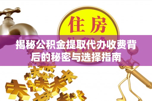 鹿谷揭秘公积金提取代办收费背后的秘密与选择指南