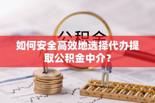 鹿谷如何安全高效地选择代办提取公积金中介？
