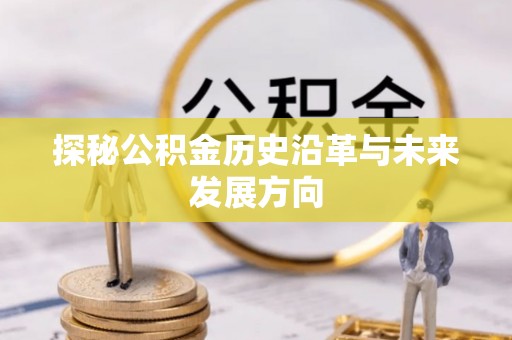 鹿谷探秘公积金历史沿革与未来发展方向