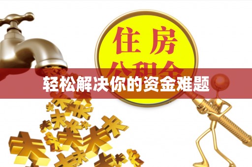 鹿谷轻松解决你的资金难题