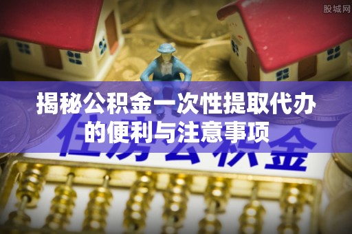 鹿谷揭秘公积金一次性提取代办的便利与注意事项