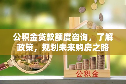 鹿谷公积金贷款额度咨询，了解政策，规划未来购房之路