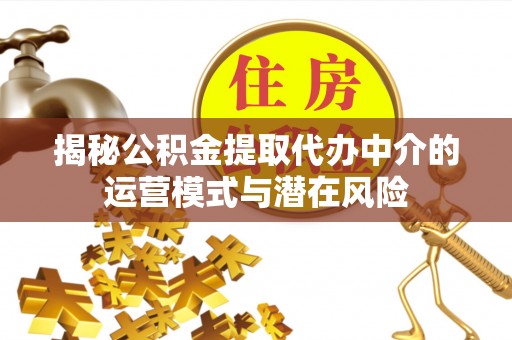 鹿谷揭秘公积金提取代办中介的运营模式与潜在风险