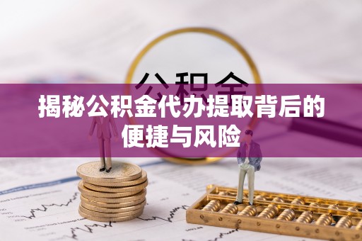 鹿谷揭秘公积金代办提取背后的便捷与风险