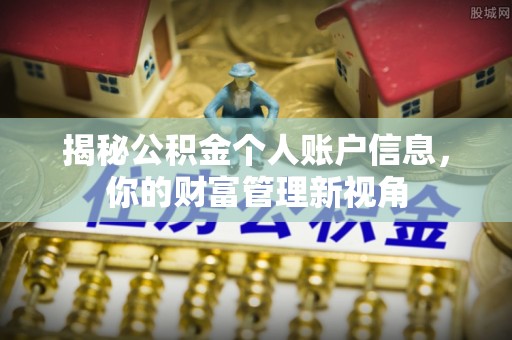 鹿谷揭秘公积金个人账户信息，你的财富管理新视角